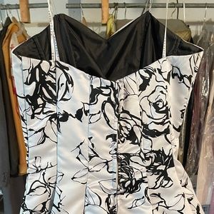Black & White Masquerade Dress